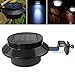 Falove Solar Light Lamp Yard Wall LED Light, Black
