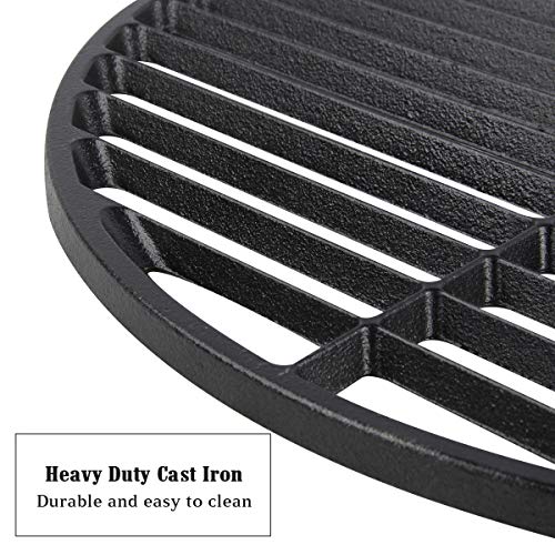 KAMaster Cast Iron Cooking Grids Grates for Large Big Green Egg Round