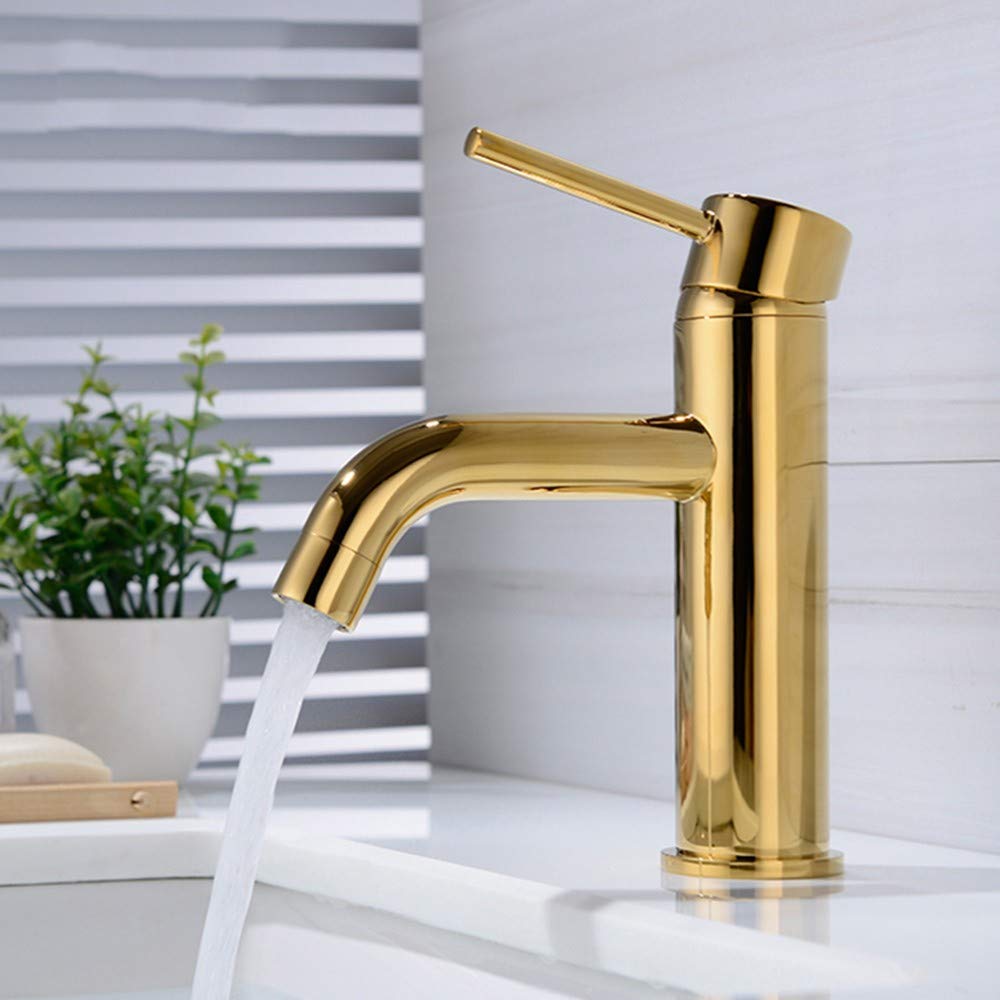 DOVPW Wasserhahn Bad Einhand-Bad Waschtischarmaturen Cold & Hot Mixer