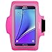 Galaxy Note 5 Armband,Galaxy Note 5 Armband,by Ailun,Feartured with Sport Scratch-Resistant Material,Slim Lightweight,Dual Arm-Size Slots,Sweat Resistant&Key Pocket,with Headphone Ports[Rose]