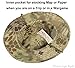 Boonie Hat Tactical Ripstop Headwear Bucket Hat with Map Pocket Chin Strap for Wargame Sports Hunting Fishing UV Protection Cap with Oversized Brim for Outdoor Military Hat with Brass Vents (MAD)