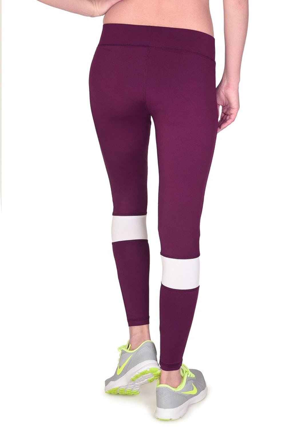 onesport women's polyester spandex jersey wine tights(onsp30wn-p)