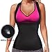 TrainingGirl Women Hot Slimming Sauna Sweat Vest Neoprene Body Shaper for Weight Loss Tummy Fat Burner Workout Tank Tops (Black Tank Top Sweat Vest, M Size Chart in Our Pictures)