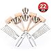 ASIBT 22 Piece Seafood Tool Set: Includes 2 Lobster Seafood or Nut Crackers, 12 Lobster Forks, Lobster Picks or Seafood Forks, 4 Sauce Cups and 4 Crab or Lobster Mallets. Best Crab Cracker Set