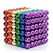 RAINBEAN 6Colors 216Pcs Magnet Building Blocks Toy for Intelligence Learning Creative Education Toy,Desk Sculpture Toy Perfect for Crafts,Magnetized Fidget Cube Provides Relief for Anxiety,ADHD,Autism