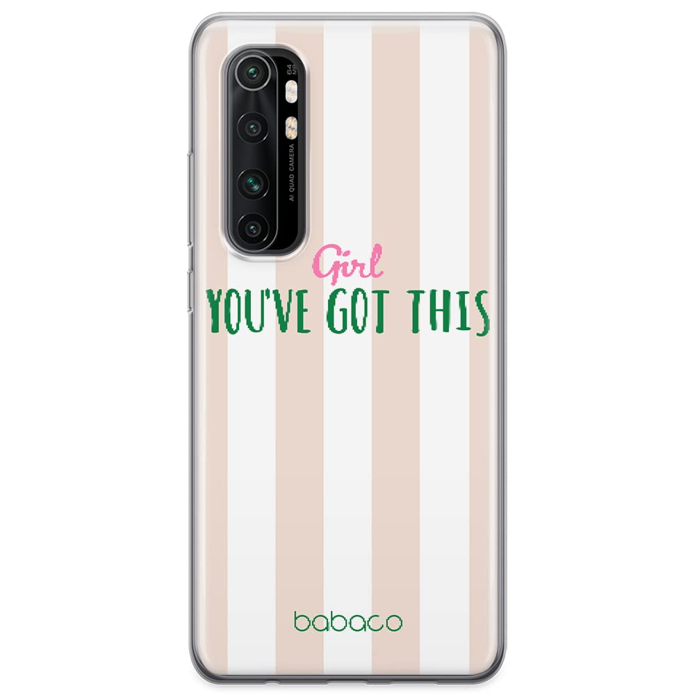 Babaco ERT GROUP mobile phone case for Xiaomi MI NOTE 10 Lite original and officially Licensed pattern Positive vibes 004 optimally adapted to the shape of the mobile phone, case made of TPU