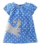 Fiream Girls Casual Cotton Short Sleeve Cartoon Dress(20022TZ,3T)