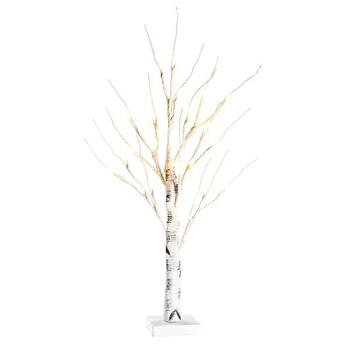 Easter Tree With Lights White 70cm Table Top Twig Tree PreLit with