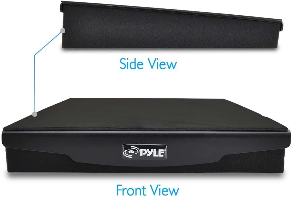 Pyle PSI06 Acoustic Sound Proofing Deadening Vibration Isolation Speaker Base, Charcoal Gray, 13" x 10.4" - Image 3