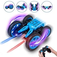 Tuptoel RC Cars Stunt Car Toy, 2.4Ghz Remote Control Car Double Sided Spinning 360° Flips, Kids Toy RC Cars for Boys/Girls/Adults, Birthday Gift for Kids (Blue)