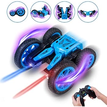 Tuptoel RC Cars Stunt Car Toy, 2.4Ghz Remote Control Car Double Sided Spinning 360° Flips, Kids Toy RC Cars for Boys/Girls/Adults, Birthday Gift for Kids (Blue)