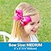 Wee Ones Baby Girls' Medium Grosgrain Hair Bow on a WeeStay Clip w/Plain Wrap
