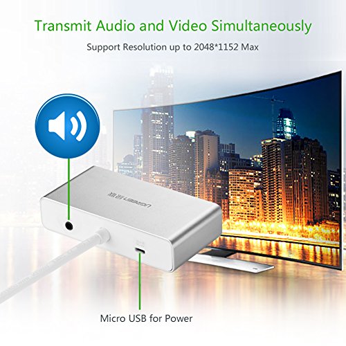 UGRREN USB 3.0 to DVI VGA HDMI Adapter USB Dual DVI Video Card External Graphics Card DVI USB