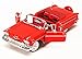 Motor Max 1:24 W/B American Classics 1958 Chevrolet Impala Convertible Diecast Vehicle for unisex-children, Red