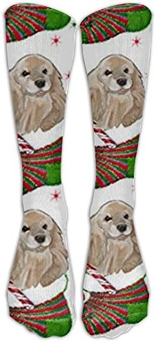Cocker Spaniel Christmas Knee High Graduated Compression Socks For Women And Men - Best Medical, Nursing, Travel &amp; Flight Socks