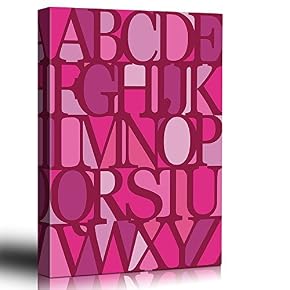 Monochromatic Pink Alphabet Design Elements