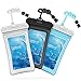 Waterproof Phone Case 4326539236, 3 Pack Cambond Floating Waterproof Phone Pouch, Transparent TPU Water Proof Cell Phone Pouch Dry Bag with Lanyard for iPhone X 8 7 6s Plus Galaxy S9 S8 S7, Black Blue White