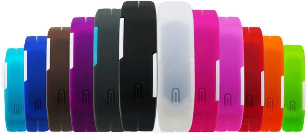 Ultra Thin LED Watch Bracelet Silicone Waterproof Digital Fashion Gym Running Sports Wrist Watches Band Strap Adjustable