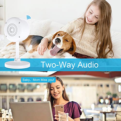 Home security camera,Baby monitor,Smart wifi ip camera 1080P,Indoor outdoor security camera wireless surveillance camera with night vision,2-Way Audio,video camera monitor for Baby/Pet Alexa Support