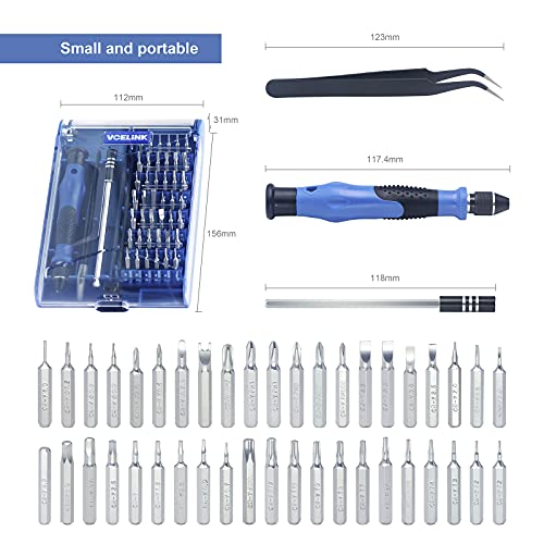 Mini Screwdriver Set with 42 Bits, VCELINK 45 in 1 Small Precision