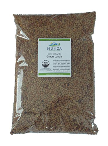 Hunza Organic Green Lentils (5 lbs)