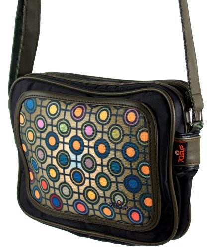 GURU SHOP Kleine Retro Schultertasche Fototasche - Modell 11, Herren/Damen, Synthetisch, 20x23x6 cm, Alternative… – Bild 3