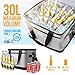 OlarHike 30L Large Cooler Bag, Collapsible and Insulated Soft Lunch Leakproof Cooler Bag for Camping, Picnic, BBQ, Family Outdoor Activities (Grey)thumb 2