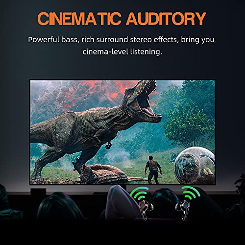 FIYAPOO Bluetooth Kopfhörer, Wireless Earbuds mit CVC 8.0 Geräuschisolierung für kristallklares Klangprofil, 40 Stunden Akkulaufzeit, IPX7 Wasserschutzklasse, für Arbeit und unterwegs