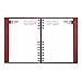 Brownline 2017 CoilPro Daily Journal, Untimed, Bright Red, 8.25