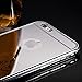 iPhone 6S Case,Roybens Luxury 2 in 1 [Air Aluminum Bumper + Acrylic Back Plate] Back mirror Anti-Scratch Case Cover for Apple iPhone 6/6S - Silver