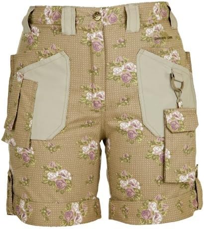 Garden Girl USA Gardening Shorts, 18-Inch, Roses Tan
