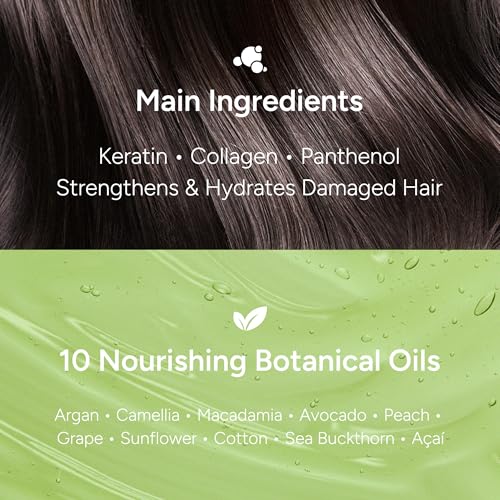 BANANAL 2-in-1 Hair Serum & Perfume Oil - Korean Hair Care, Moroccan Argan Oil & 12 Amino Acids for Dry Damaged Hair, Anti-Frizz Glass Hair Shine, Paraben-Free, Baby Powdery Musk, 3.38 fl oz