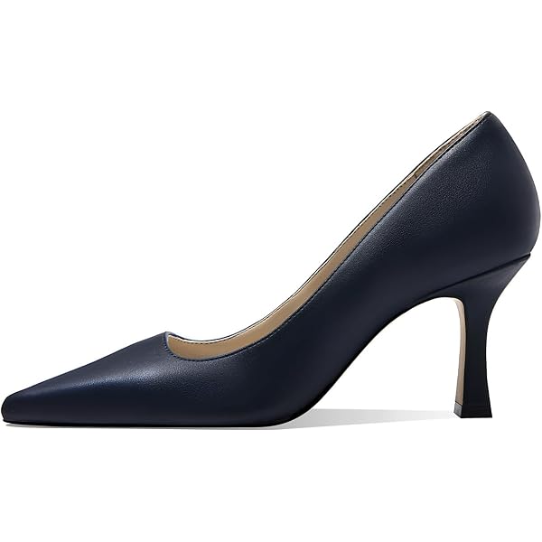 Round Toe Ankle Strap Platform Stiletto Pumps