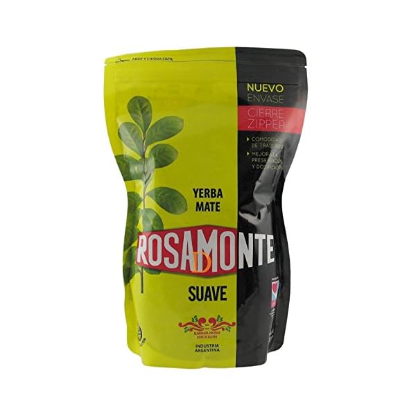 Mate Tee Rosamonte SUAVE - 500g Zipper - wiederverschließbare Verpackung