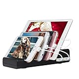 Charging Station,Asltoy 4 Port USB Charging Station Charger Stand Charging Dock Desktop Charging Stand Organizer Multiple USB Charger Desktop Cell Phone Docking Station (Black)