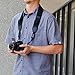 USA GEAR TrueSHOT Camera Strap with Black Neoprene Pattern, Accessory Pockets and Quick Release Buckles - Compatible With Canon, Nikon, Sony and More DSLR, Mirrorless, Instant Cameras