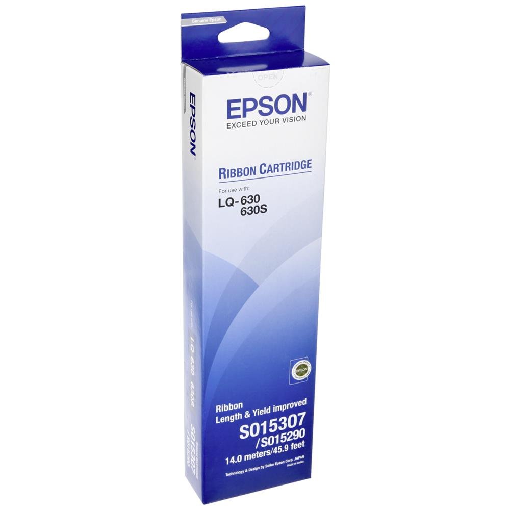 Epson Print Ribbon, Black, 24 Pin, Genuine