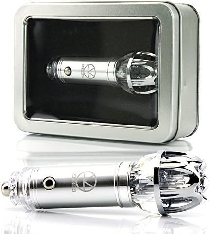 KAWOSEN Car Air Purifier, Car Air Freshener and Ionic Air Purifier | Remove Dust, Pollen, Smoke and Bad Odors - Available for Your Auto or RV AFO_06 Silver