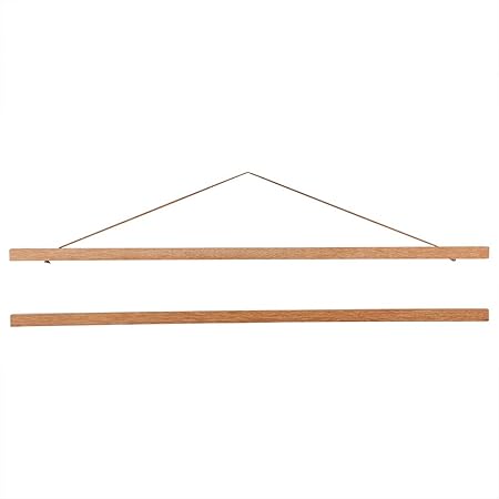 Zerodis Magnetische Holz Bilderrahmen Naturholz Poster Hange DIY Bild Poster Kunstwerk 70 cm Bild Leinwanddruck Kleiderbügel 