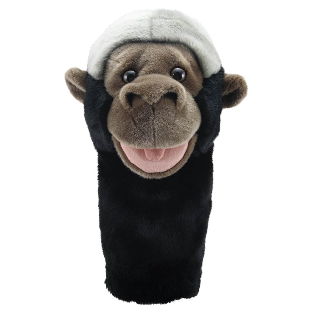 The Puppet Company Gorilla Hand Puppet - Movable Mouth, Expressive Face, Strong Features - Unisex Chimp Primate Plush Jungle Toy for Boys & Girls for Play and Storytelling - 37cm