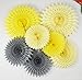 Yellow Elephant Baby Shower Decorations Cream Grey 7pcs Honeycomb Tissue Paper Fan Flower for Yellow You are My Sunshine Party Bridal Shower Decorations Yellow Birthday Party Decorations