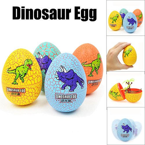 Shybuy Novelty Magic Large Size Crack Easter Dinosaur Eggs Hatching Toy With Mini Toy Dinosaur Figures Inside (Random)