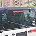Bestong ABS Window Windshield Wiper Blade Trim Cover for 2007-2017Jeep Wrangler jk 4-Door 2-Door (Rear Window, Red)