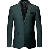 YFFUSHI Mens Slim Fit Blazer 2 Button Lightweight Sport Coat Jacket for Wedding Prom Party Dinner