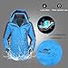 GIVBRO Waterproof Jacket Rain Coats for Women Outdoor Hooded Softshell Camping Hiking Mountaineer Travel Windproof Jackets (Blue .M)