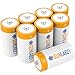 SunLabz Rechargeable Batteries, Ultra-Efficient NiCD C (8 Pack)