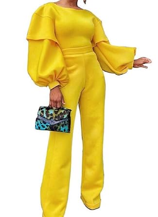 yellow one piece outfit
