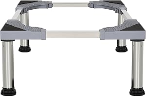 Kokorona Washing Machine Stand Mini Fridge Stand with 4 Strong Feet (11-12.2in High), Adjustable Refrigerator Base Multi-Functional Washer Dryer Pedestals, Max Load 330lbs