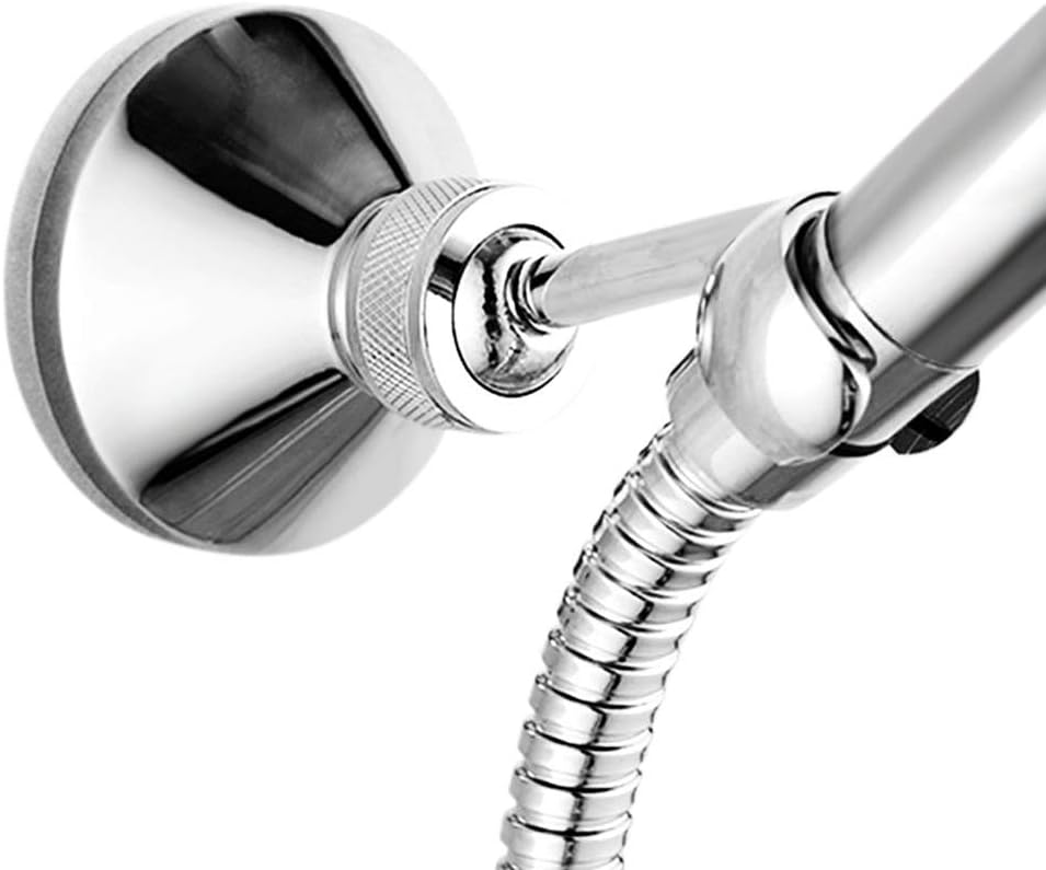 Queta Adjustable Copper Chrome Shower Head Holder 22.2mm Hole Wall Bracket