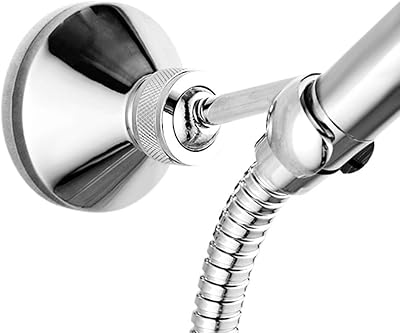 Queta Adjustable Copper Chrome Shower Head Holder 22.2mm Hole Wall Bracket